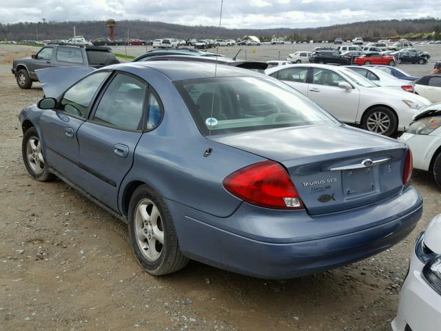 1FAFP55U41A155747 - 2001 FORD TAURUS SES BLUE photo 3