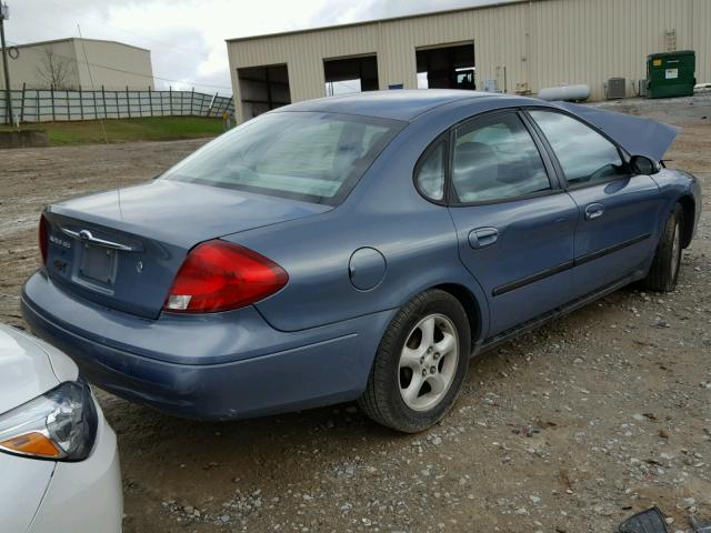 1FAFP55U41A155747 - 2001 FORD TAURUS SES BLUE photo 4