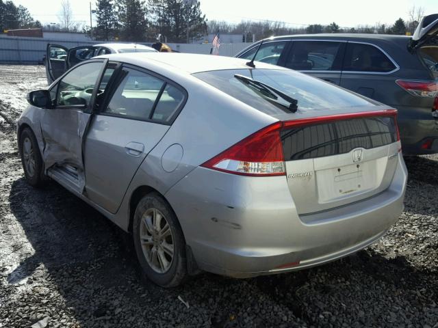 JHMZE2H72AS014962 - 2010 HONDA INSIGHT EX SILVER photo 3