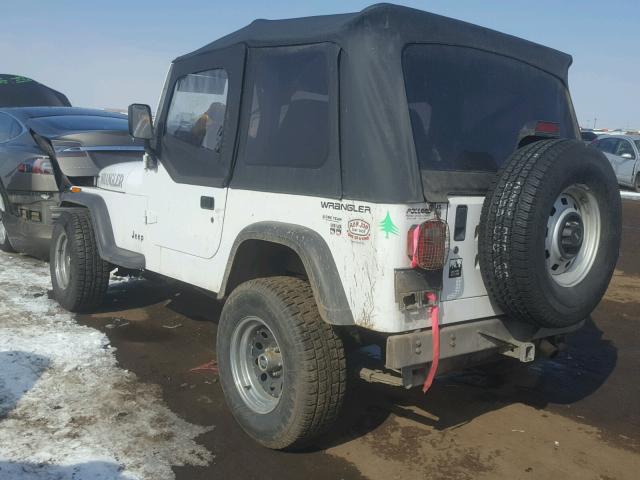 1J4FY19P9RP437907 - 1994 JEEP WRANGLER / WHITE photo 3