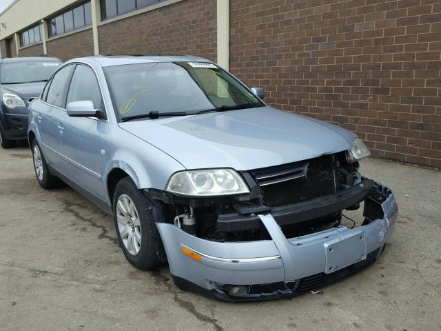 WVWPD63B83P255204 - 2003 VOLKSWAGEN PASSAT GLS BLUE photo 1