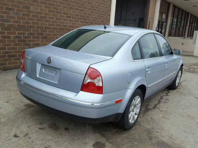 WVWPD63B83P255204 - 2003 VOLKSWAGEN PASSAT GLS BLUE photo 4