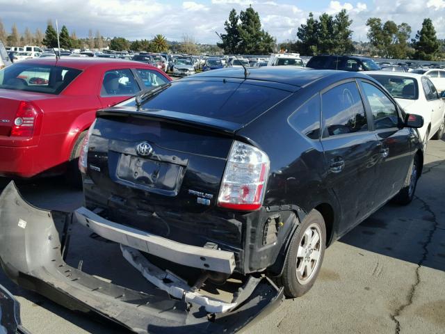 JTDKB20U777665481 - 2007 TOYOTA PRIUS BLACK photo 4