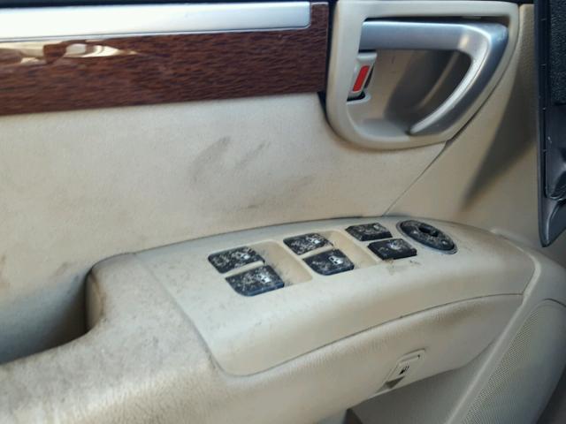 5NMSH13E79H332822 - 2009 HYUNDAI SANTA FE S WHITE photo 10