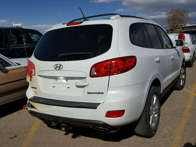 5NMSH13E79H332822 - 2009 HYUNDAI SANTA FE S WHITE photo 4