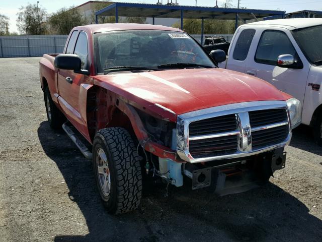 1D7HE42N46S503179 - 2006 DODGE DAKOTA SLT RED photo 1