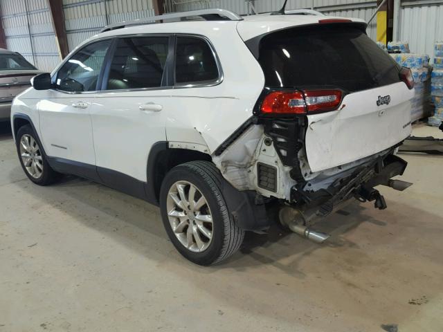 1C4PJLDS6EW200264 - 2014 JEEP CHEROKEE L WHITE photo 3