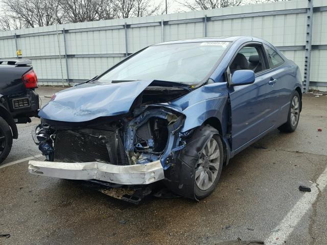 2HGFG1B84AH513152 - 2010 HONDA CIVIC EX BLUE photo 2