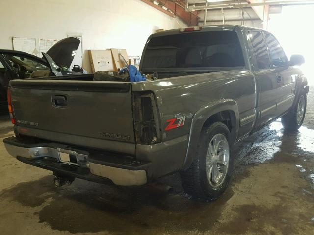 2GCEK19T8Y1129994 - 2000 CHEVROLET SILVERADO GRAY photo 4