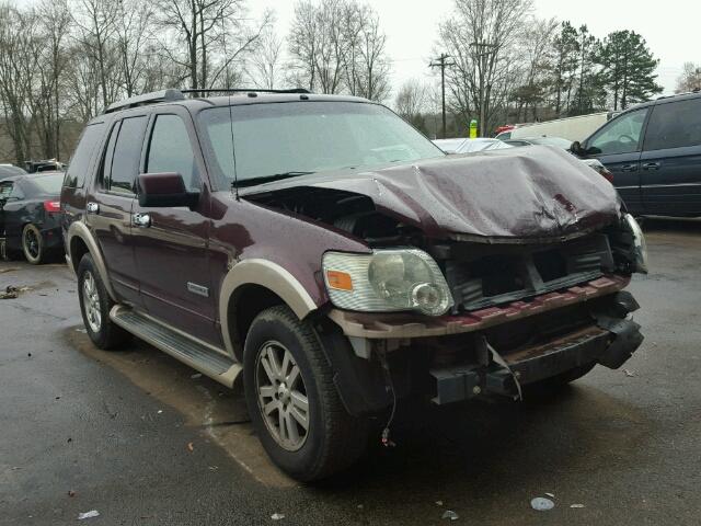 1FMEU64E97UB00633 - 2007 FORD EXPLORER E BURGUNDY photo 1