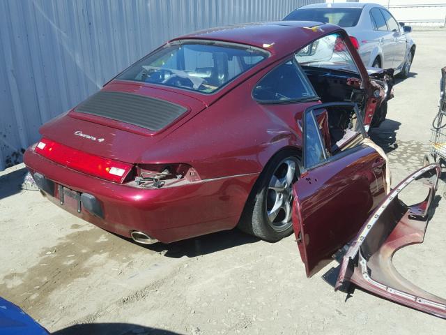 WP0AA2993TS320288 - 1996 PORSCHE 911 CARRER RED photo 4