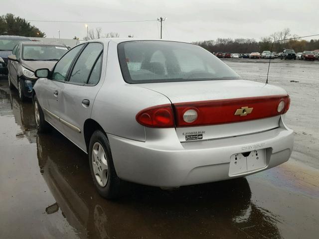 1G1JC52F447293398 - 2004 CHEVROLET CAVALIER SILVER photo 3