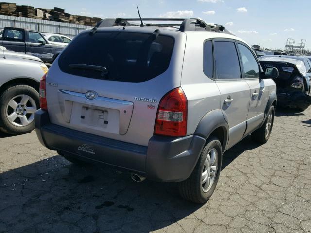 KM8JN12D46U383465 - 2006 HYUNDAI TUCSON GLS SILVER photo 4