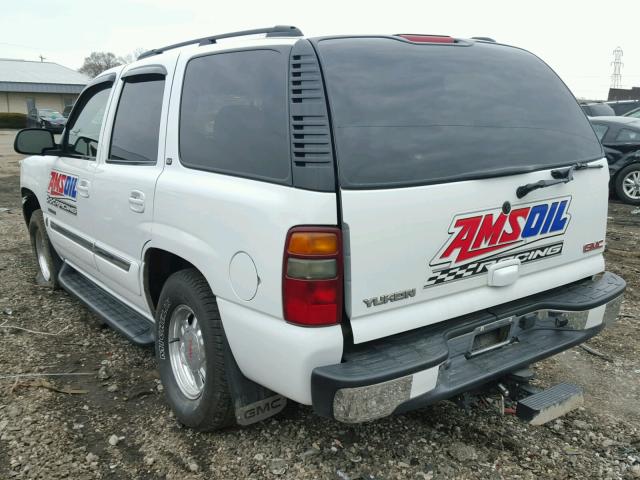 1GKEK13Z93J282531 - 2003 GMC YUKON WHITE photo 3