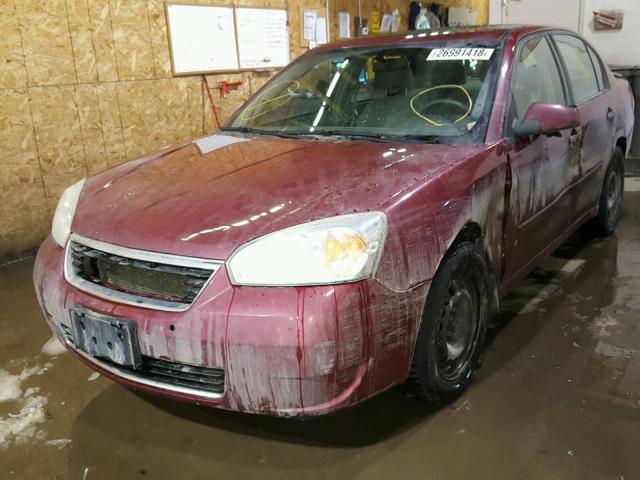 1G1ZT53896F144237 - 2006 CHEVROLET MALIBU LT MAROON photo 2