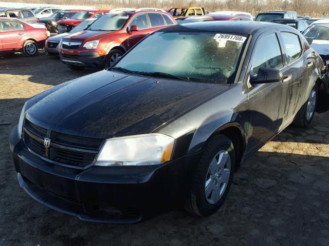 1B3CC4FB6AN107774 - 2010 DODGE AVENGER SX BLACK photo 2