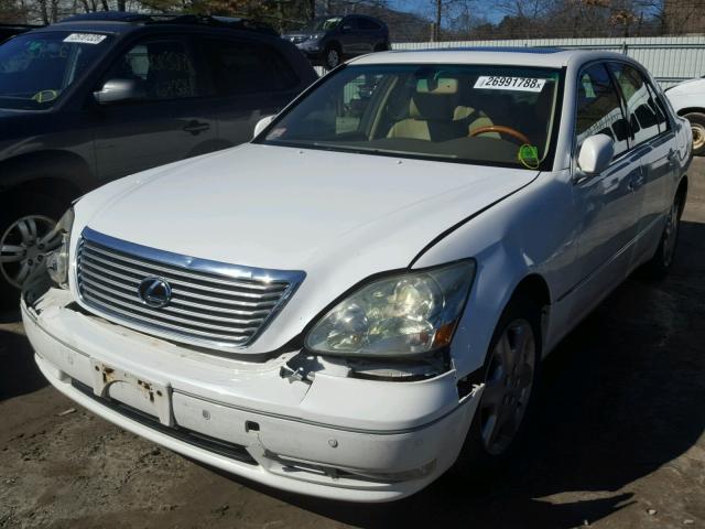 JTHBN36F540149077 - 2004 LEXUS LS 430 WHITE photo 2