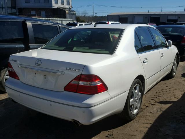 JTHBN36F540149077 - 2004 LEXUS LS 430 WHITE photo 4