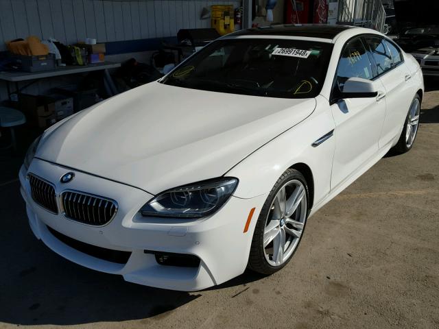 WBA6B2C55FGB99697 - 2015 BMW 650 I WHITE photo 2