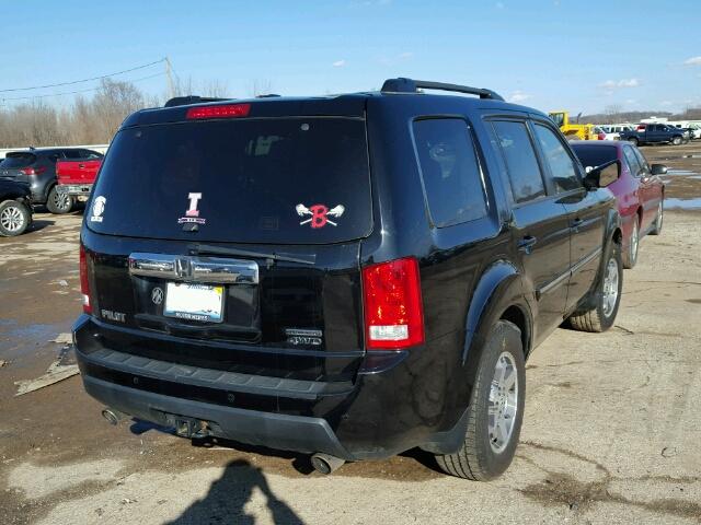 5FNYF4H91BB014375 - 2011 HONDA PILOT TOUR BLACK photo 4