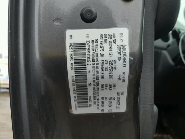 3C4FY58B14T312813 - 2004 CHRYSLER PT CRUISER GRAY photo 10