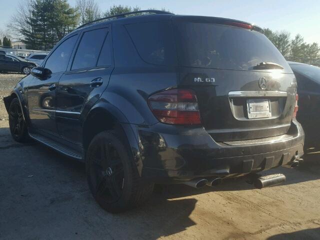 4JGBB77E48A355509 - 2008 MERCEDES-BENZ ML 63 AMG BLACK photo 3