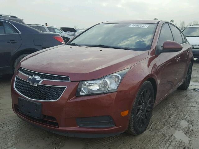 1G1PJ5SC2C7347656 - 2012 CHEVROLET CRUZE ECO ORANGE photo 2