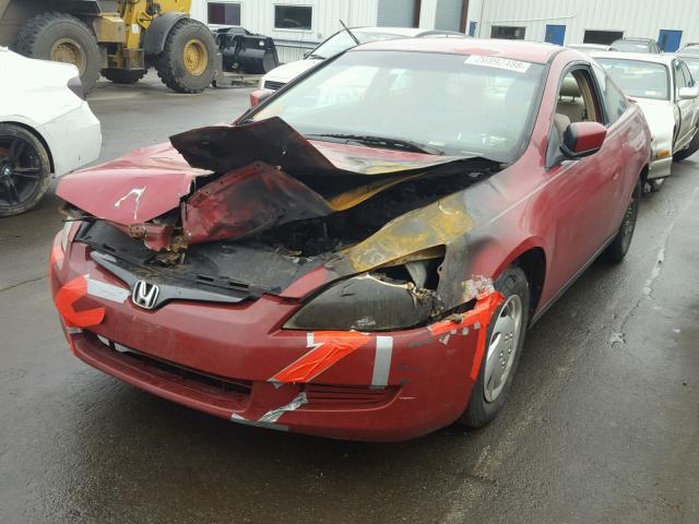 1HGCM72305A004778 - 2005 HONDA ACCORD LX RED photo 2