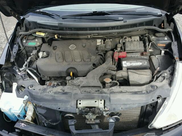 3N1BC13E58L351694 - 2008 NISSAN VERSA S BLACK photo 7