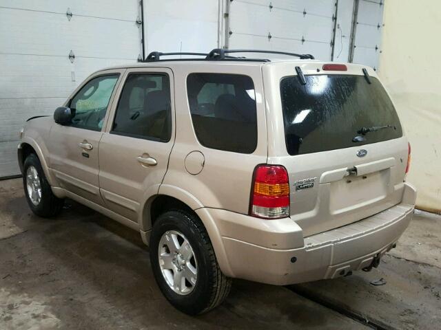 1FMCU94167KA65681 - 2007 FORD ESCAPE LIM TAN photo 3