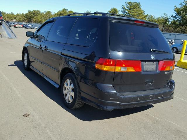 5FNRL18904B052419 - 2004 HONDA ODYSSEY EX BLACK photo 3