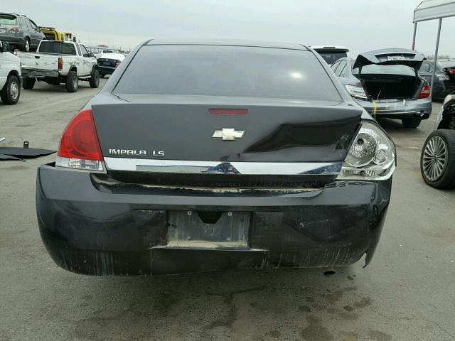 2G1WB58N281305025 - 2008 CHEVROLET IMPALA LS CHARCOAL photo 9