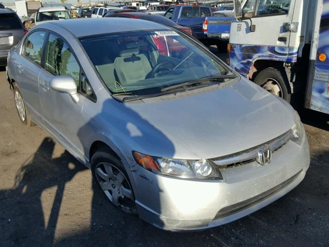 1HGFA16587L023861 - 2007 HONDA CIVIC LX SILVER photo 1