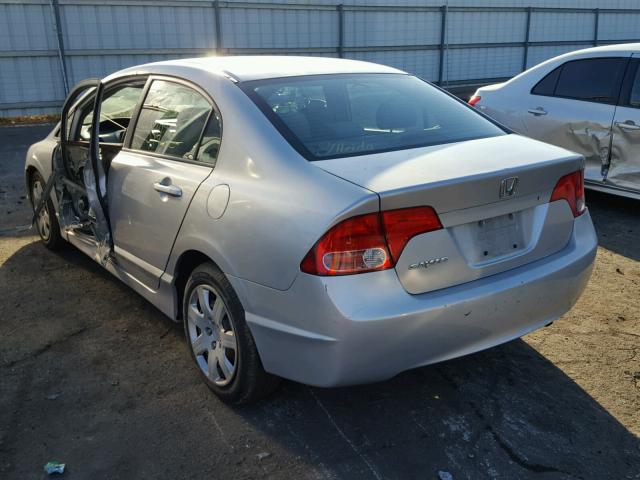 1HGFA16587L023861 - 2007 HONDA CIVIC LX SILVER photo 3