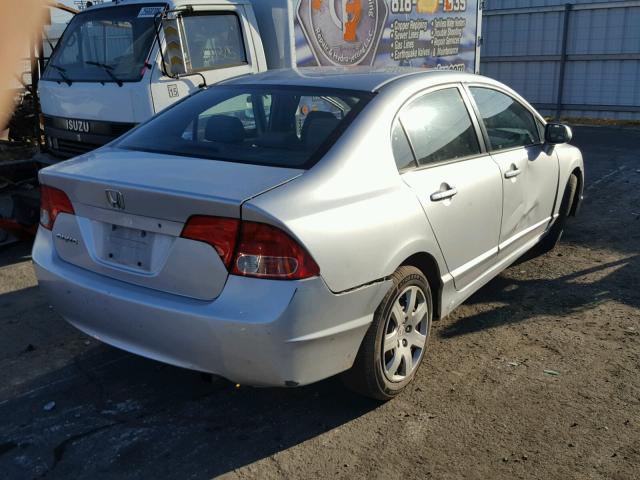 1HGFA16587L023861 - 2007 HONDA CIVIC LX SILVER photo 4