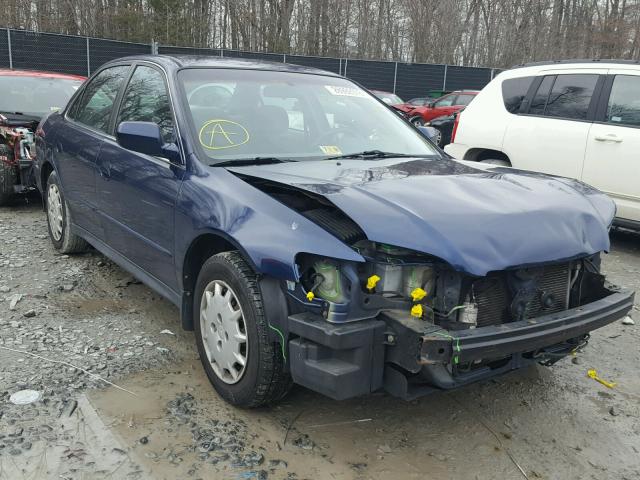 1HGCG56432A147122 - 2002 HONDA ACCORD LX BLUE photo 1