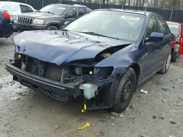 1HGCG56432A147122 - 2002 HONDA ACCORD LX BLUE photo 2