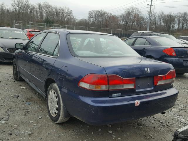 1HGCG56432A147122 - 2002 HONDA ACCORD LX BLUE photo 3