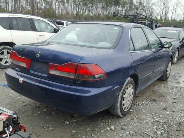 1HGCG56432A147122 - 2002 HONDA ACCORD LX BLUE photo 4