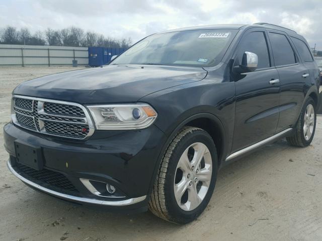 1C4RDHAG7EC975204 - 2014 DODGE DURANGO SX BLACK photo 2