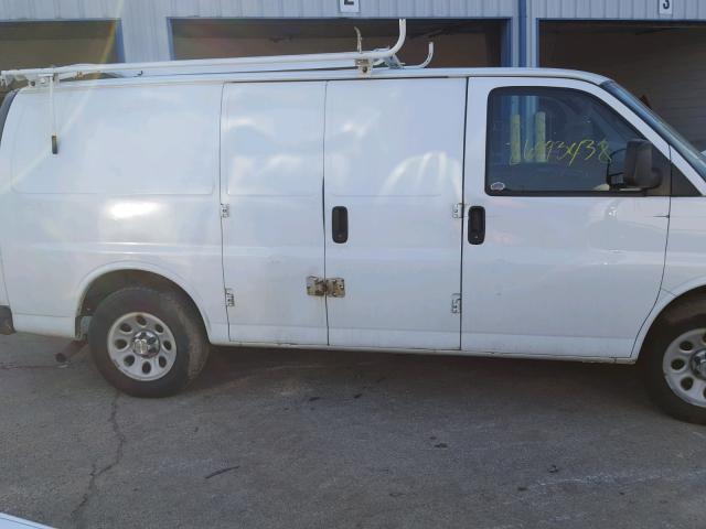 1GCUGADX7A1150161 - 2010 CHEVROLET EXPRESS G1 WHITE photo 9