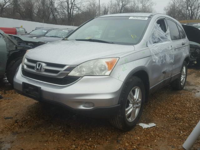 5J6RE4H51BL007227 - 2011 HONDA CR-V EX SILVER photo 2