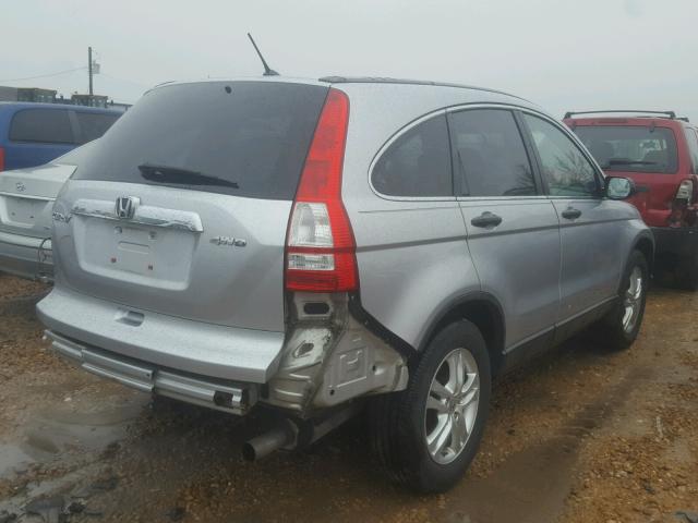 5J6RE4H51BL007227 - 2011 HONDA CR-V EX SILVER photo 4