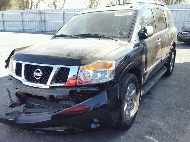 5N1AA0ND7BN601744 - 2011 NISSAN ARMADA SV BLACK photo 2