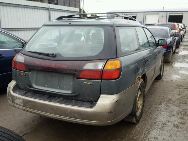 4S3BH6756Y7634311 - 2000 SUBARU LEGACY OUT GREEN photo 4