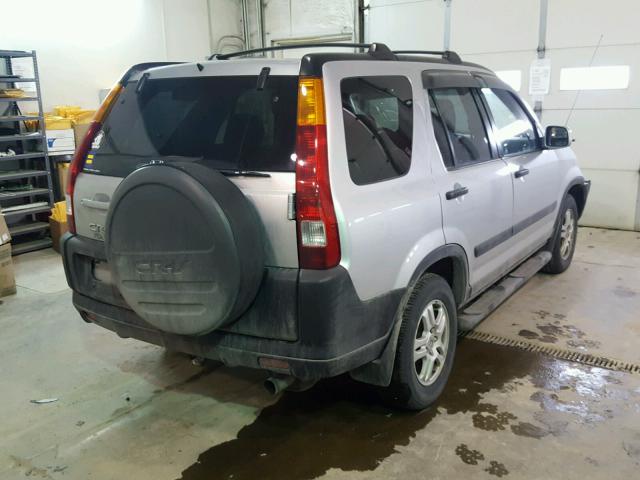 JHLRD78824C003360 - 2004 HONDA CR-V EX SILVER photo 4