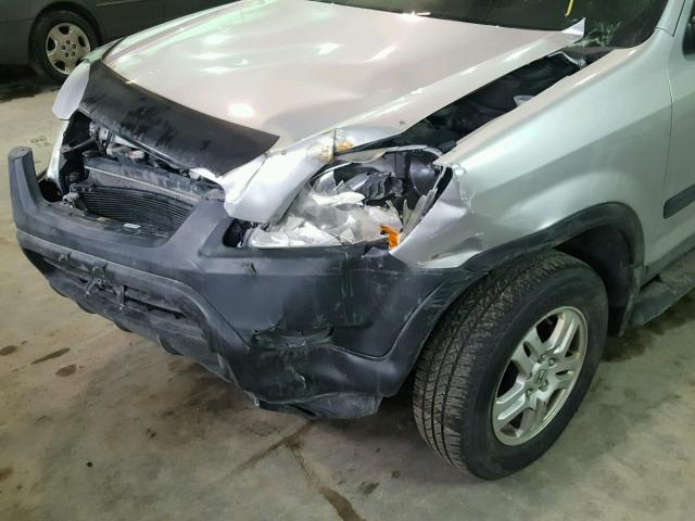 JHLRD78824C003360 - 2004 HONDA CR-V EX SILVER photo 9