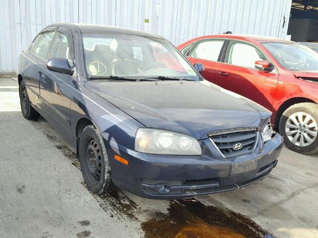 KMHDN46D96U221548 - 2006 HYUNDAI ELANTRA GL BLUE photo 1