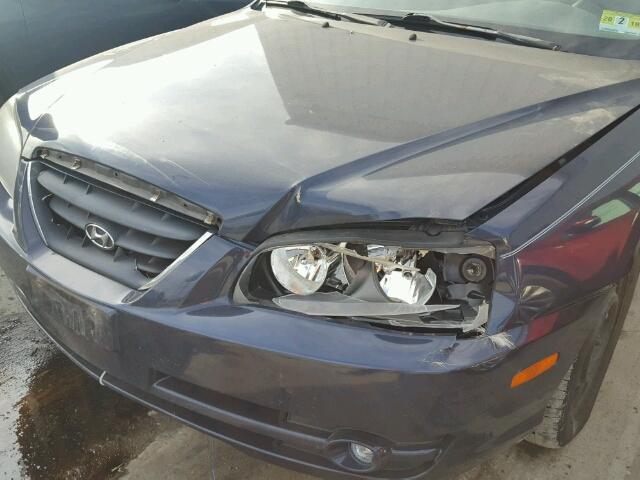 KMHDN46D96U221548 - 2006 HYUNDAI ELANTRA GL BLUE photo 9