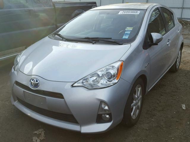 JTDKDTB30C1006210 - 2012 TOYOTA PRIUS C SILVER photo 2